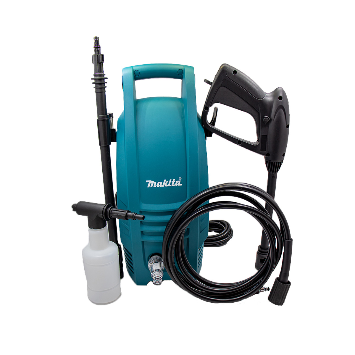 Hidrolavadora eléctrica Makita HW101 turquesa de 1.3kW con 100bar de presión máxima 120V