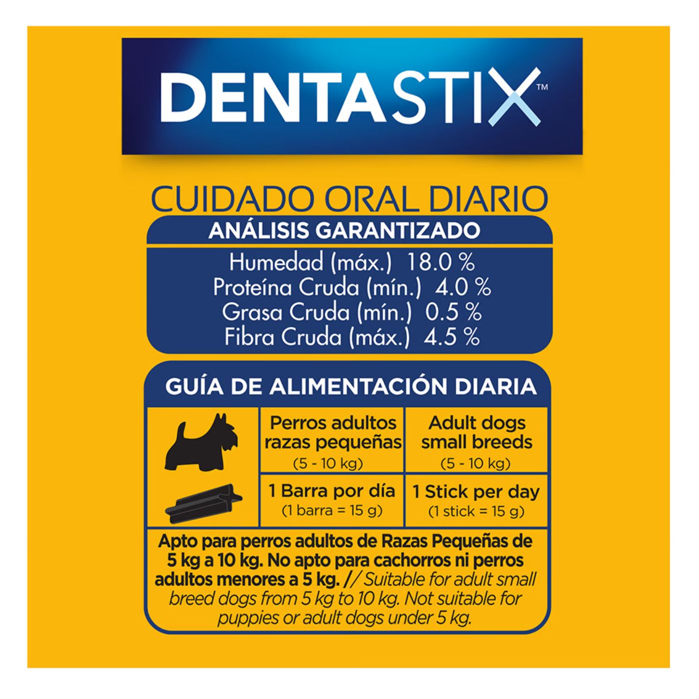 Dentastix Pedigree Cuidado Oral Razas Pequeñas Caja 30pz