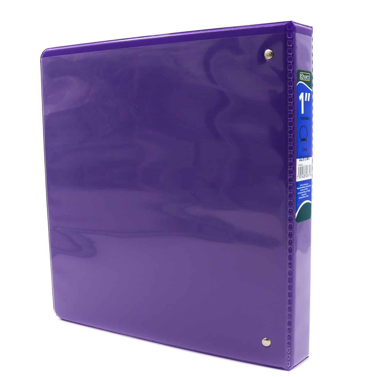 Carpeta con cristal 1" Tres anillos Ideal Para estudiantes, trabajadores, Etc. KINERA