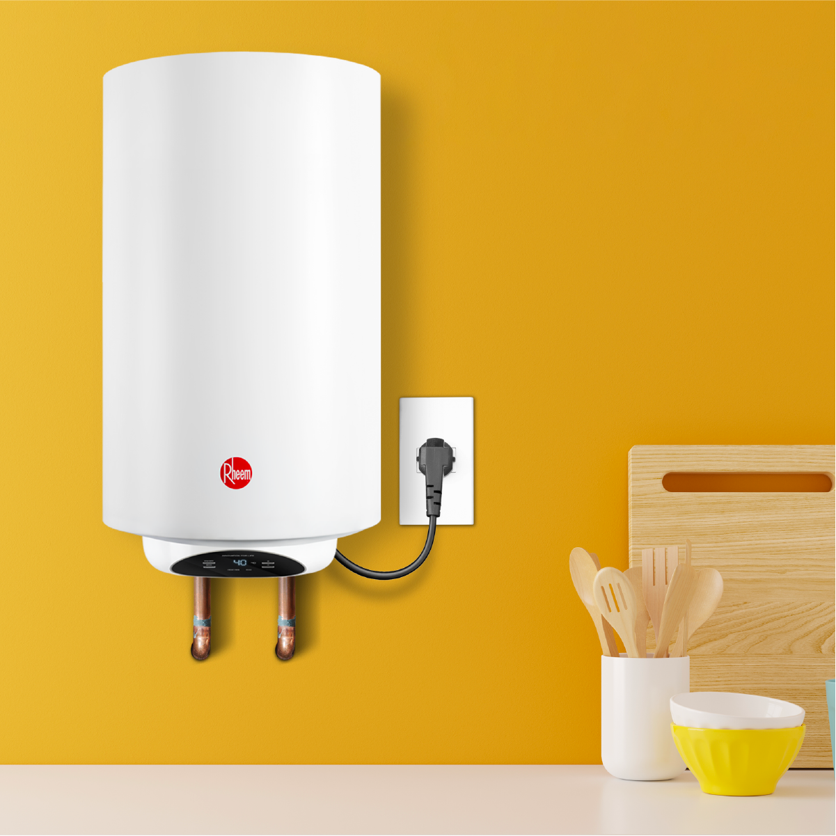 Calentador de Agua Deposito Electrico Mural 50 Litros 127 V 1.5 Servicios