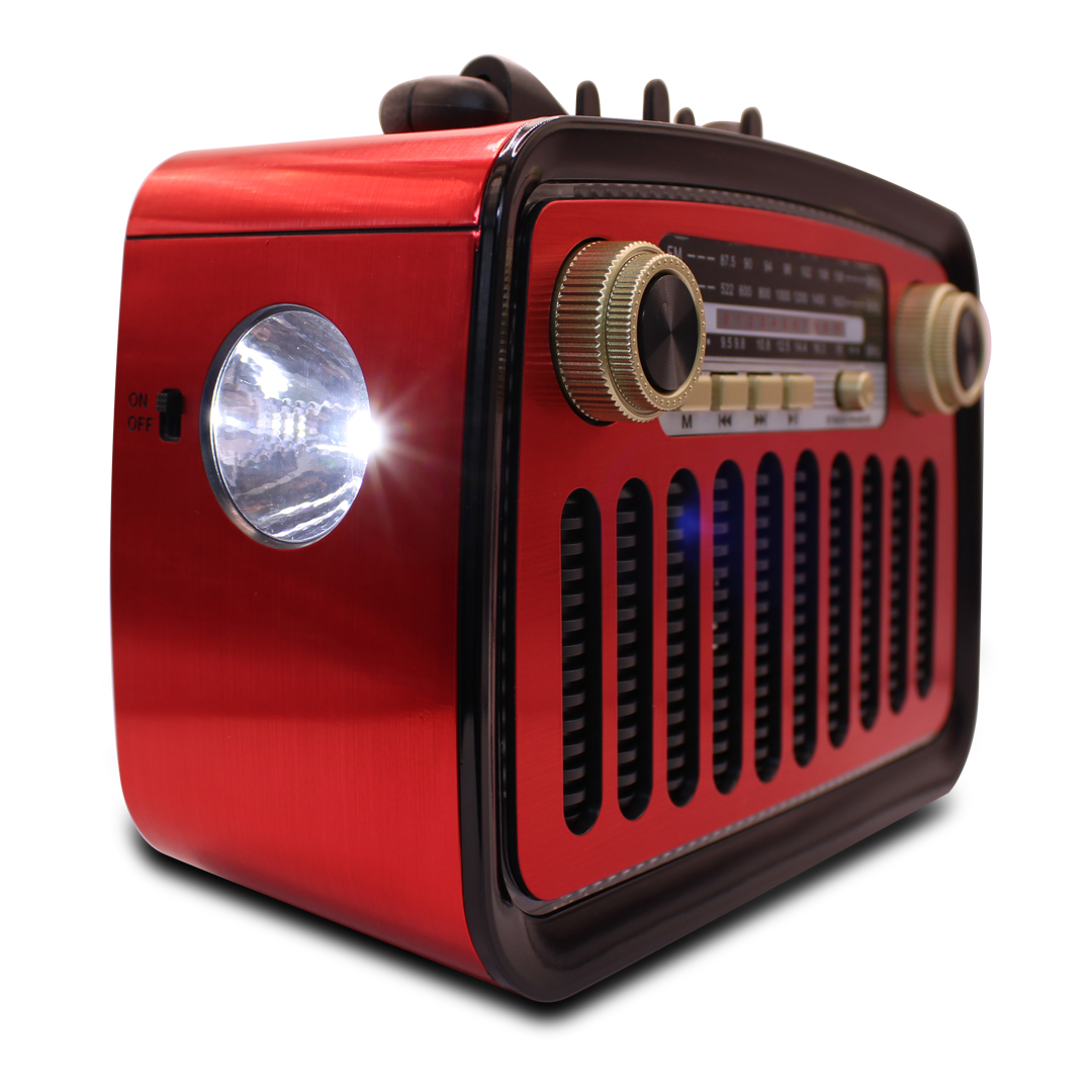 Bocina Retro Vintage Recargable Mp3 Usb Bluetooth Radio