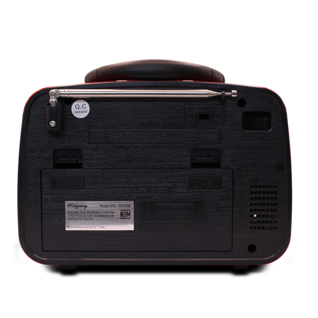 Bocina Retro Vintage Recargable Mp3 Usb Bluetooth Radio