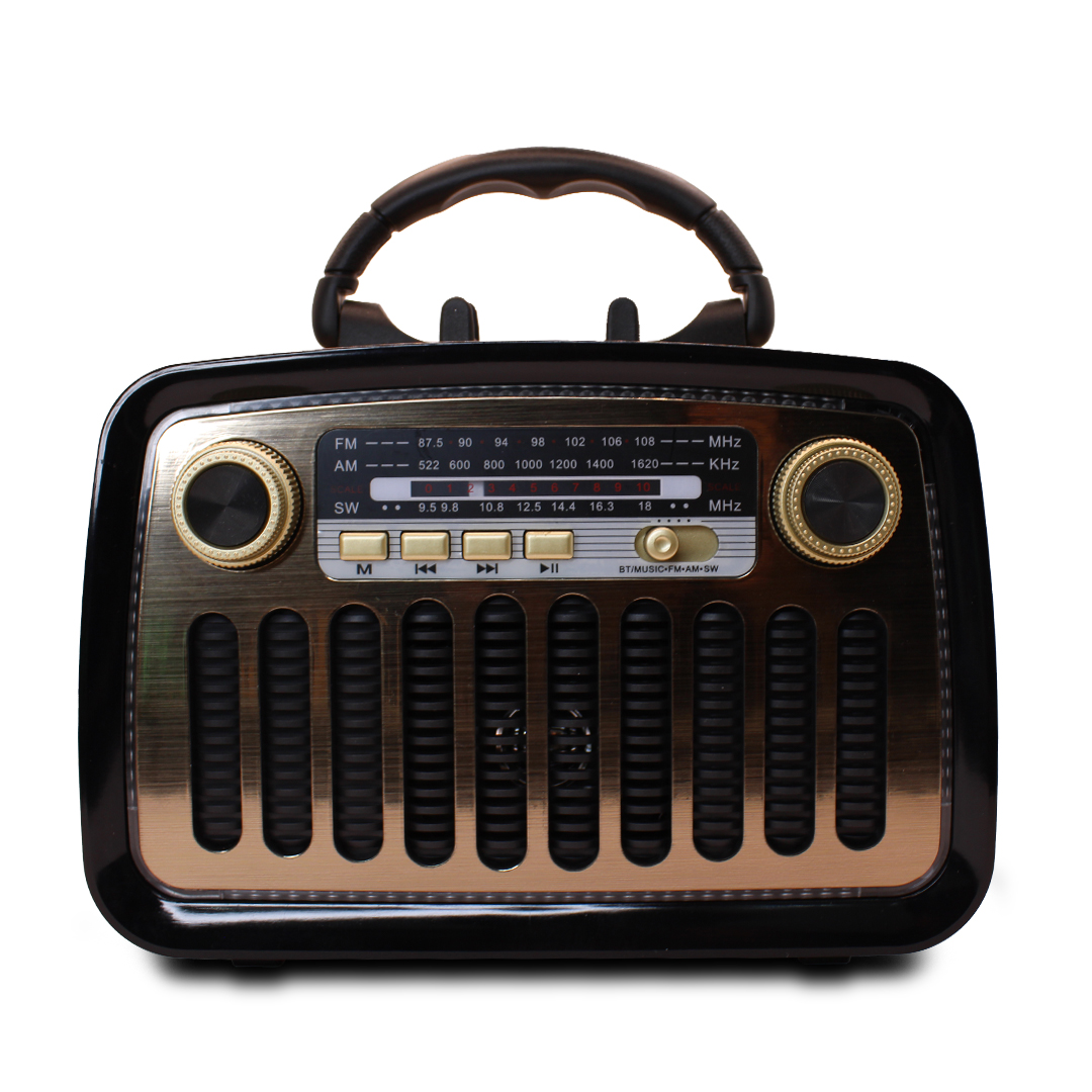 Bocina Retro Vintage Recargable Mp3 Usb Bluetooth Radio