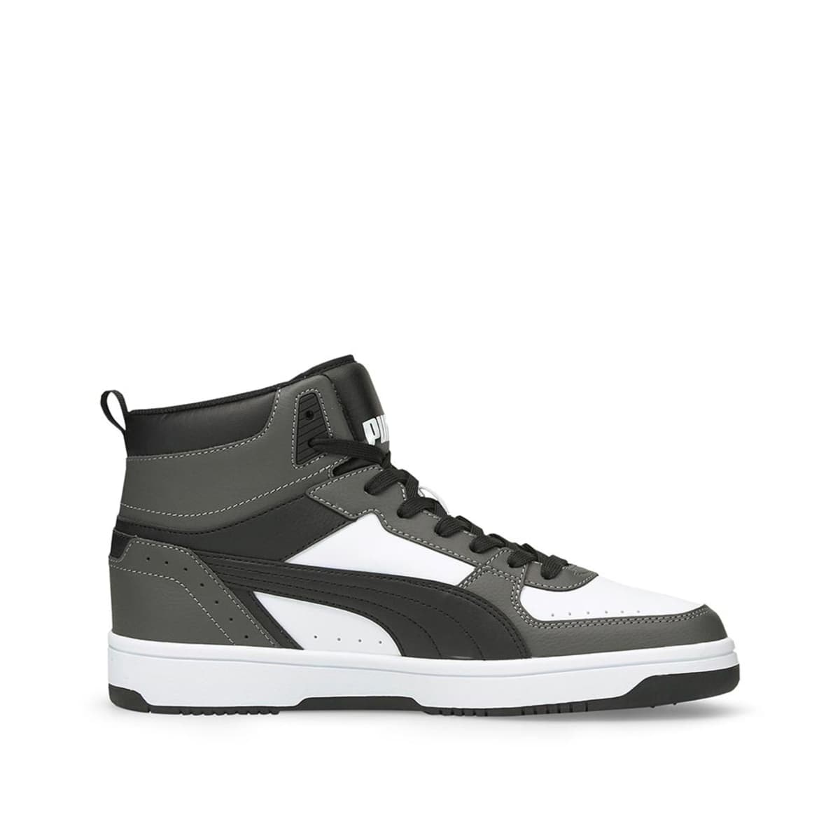 Tenis Casual Rebound Joy de Puma para hombre, color blanco con gris y negro, mod. 1088236