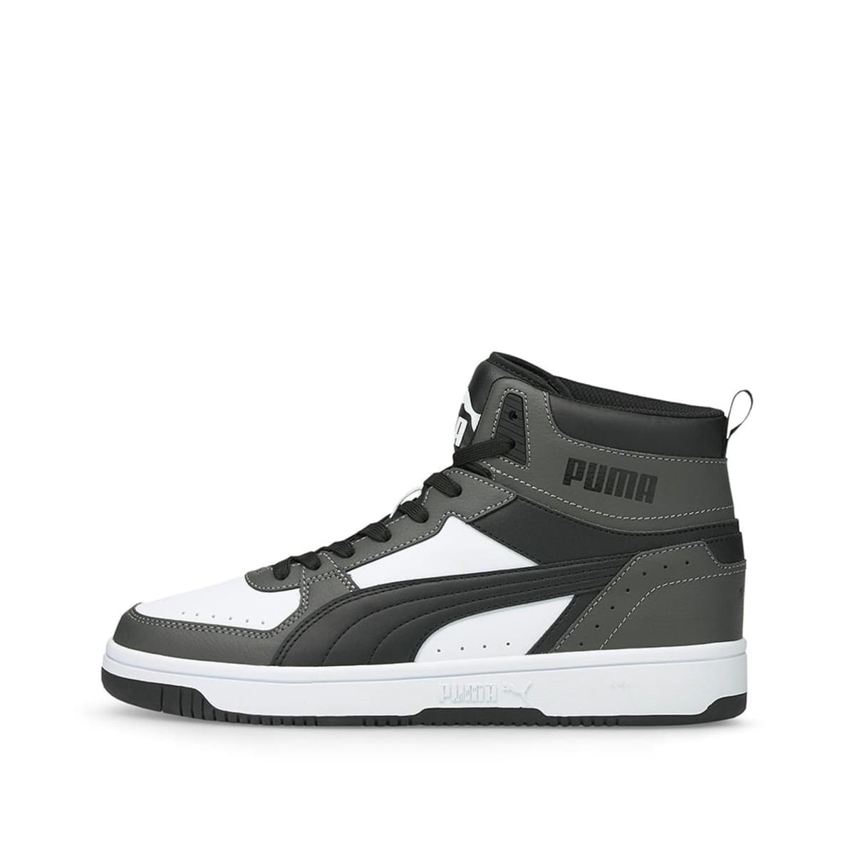 Tenis Casual Rebound Joy de Puma para hombre, color blanco con gris y negro, mod. 1088236