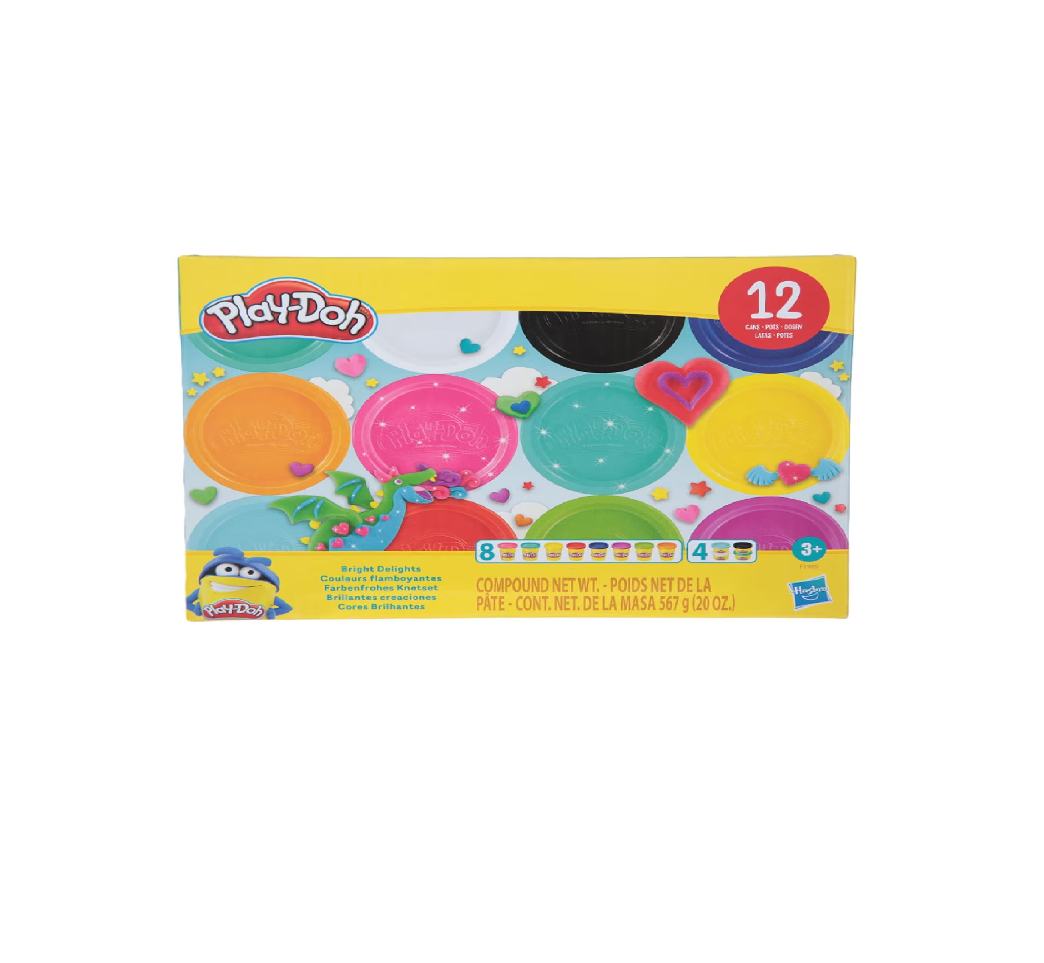 Play-Doh Bright Delights Multicolor Pack 12 Latas