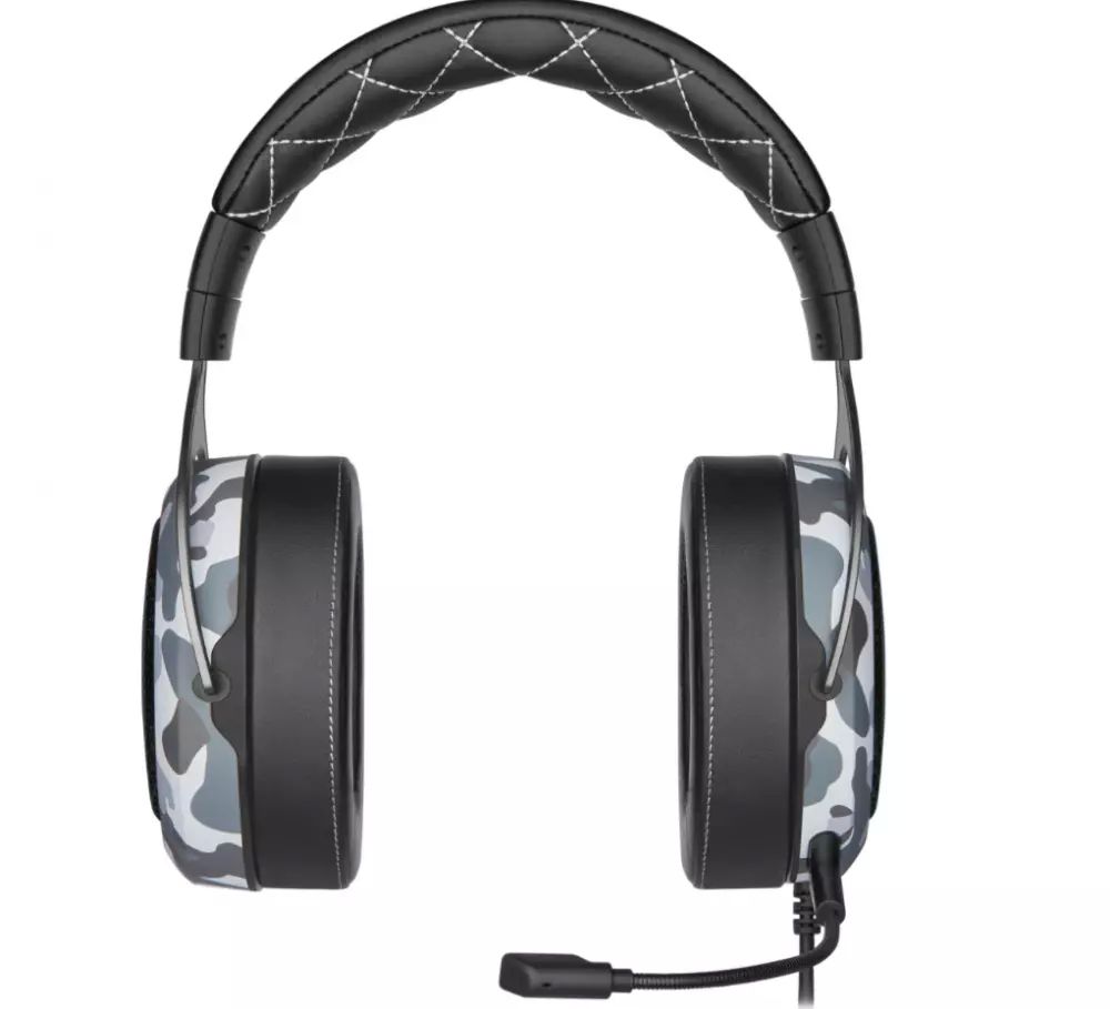 Audífonos Gamer Corsair HS60 Haptic Bass Alámbrico USB 2.0 Artic Camo