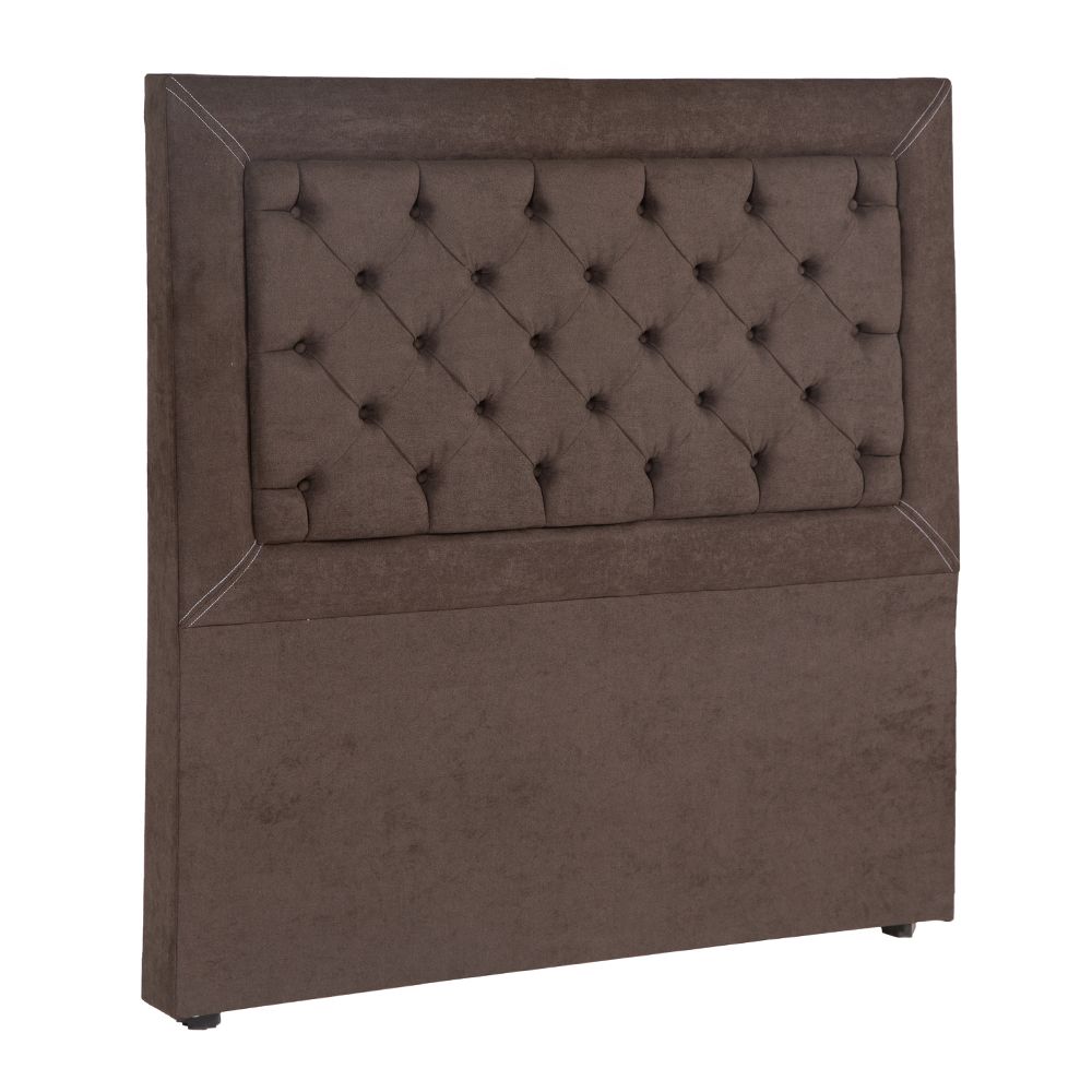 Colchón Queen Size Spring Air Morgan Con Cabecera Dicasa Mary Chocolate