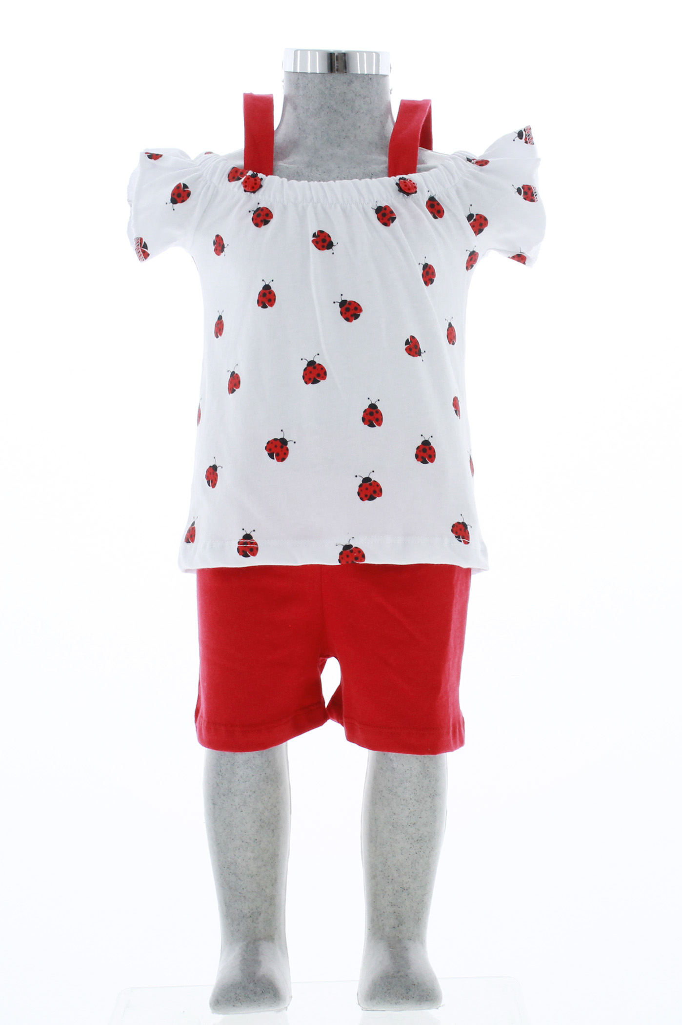 Conjunto Shorts y Blusa Para Niña 3480 2 Piezas 1 a 8 Años.