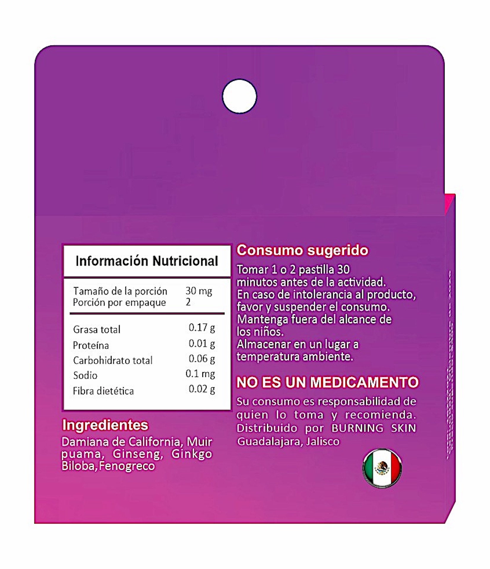 4 Tabletas Poder Total Femenino Natural 2 piezas