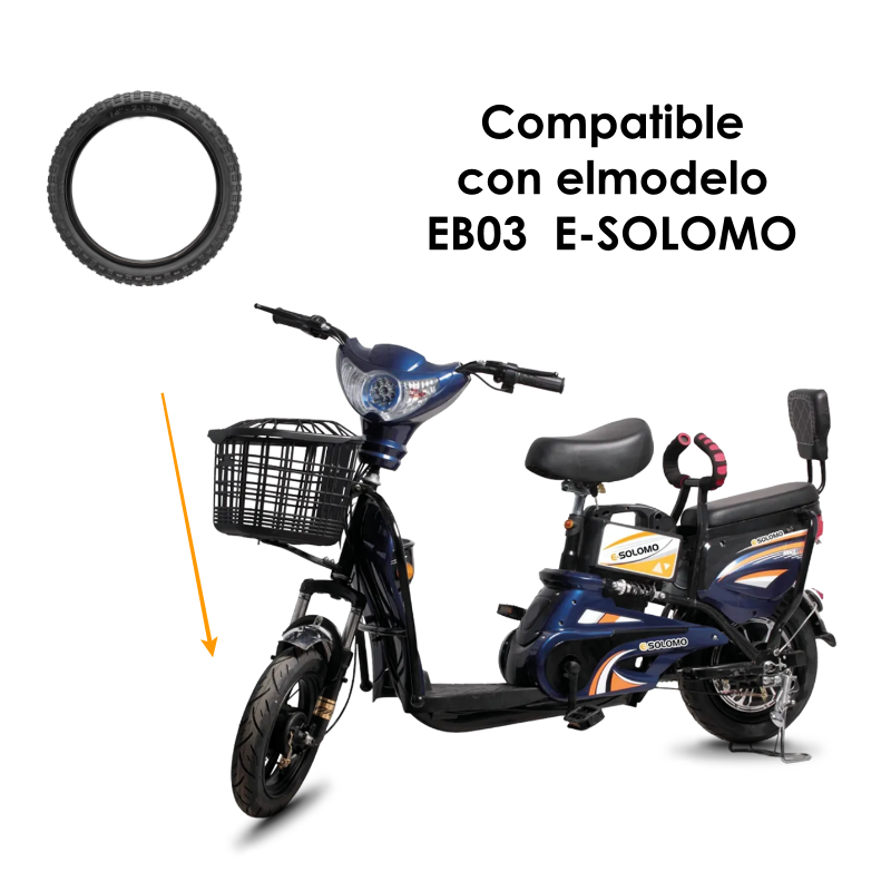 Llanta para bicicleta eléctrica 16 pulgadas 16" x 2.125 e-solomo