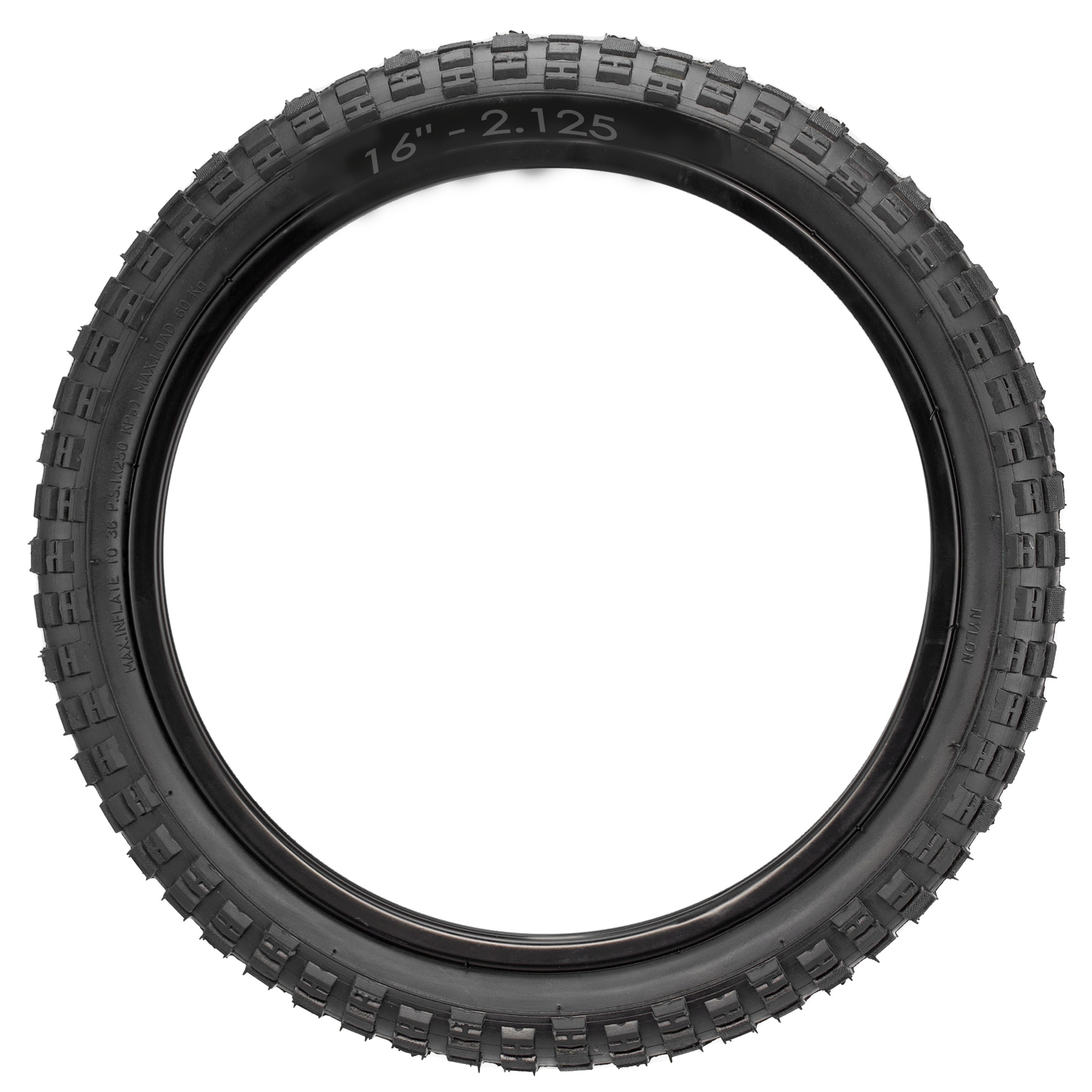 Llanta para bicicleta eléctrica 16 pulgadas 16" x 2.125 e-solomo