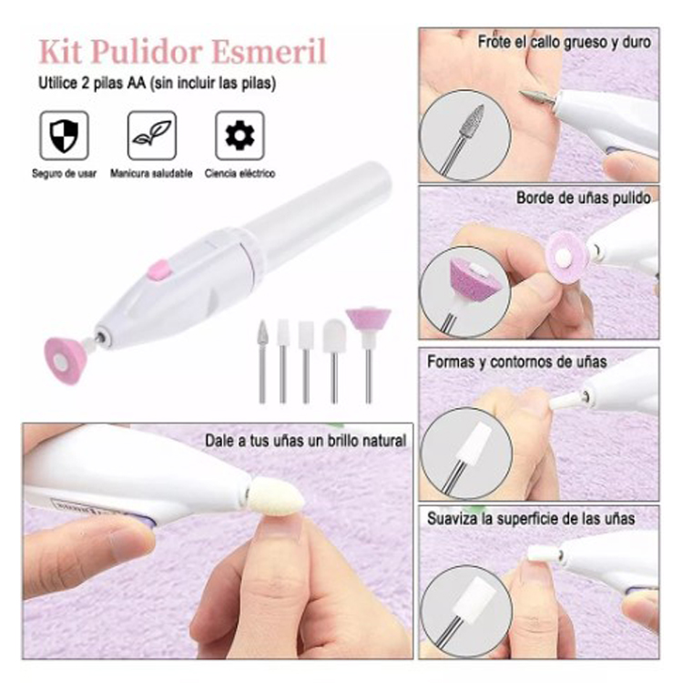 Kit De Lámpara Uv Y Torno Para Manicura En Gel.
