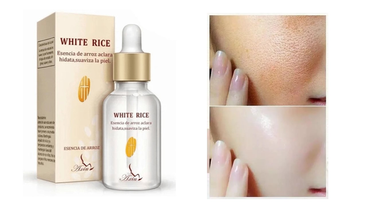 Serum Suero De Arroz Hidratante Y Aclarante De Piel