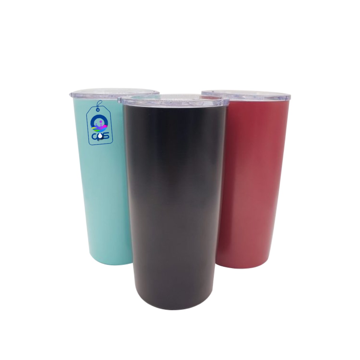 Vaso cónico de acero de 20oz. Para grabado láser (12 PIEZAS).