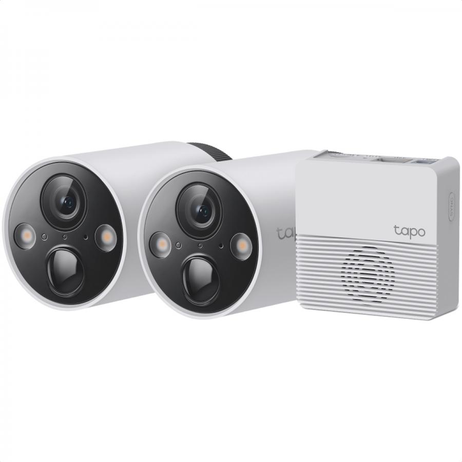 2 Camaras De Vigilancia Tp-Link TAPO C420S2 2K QHD WI-FI Alarma Vision Nocturna Exterior Con Bateria.