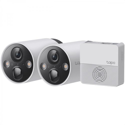 2 Camaras De Vigilancia Tp-Link TAPO C420S2 2K QHD WI-FI Alarma Vision  Nocturna Exterior