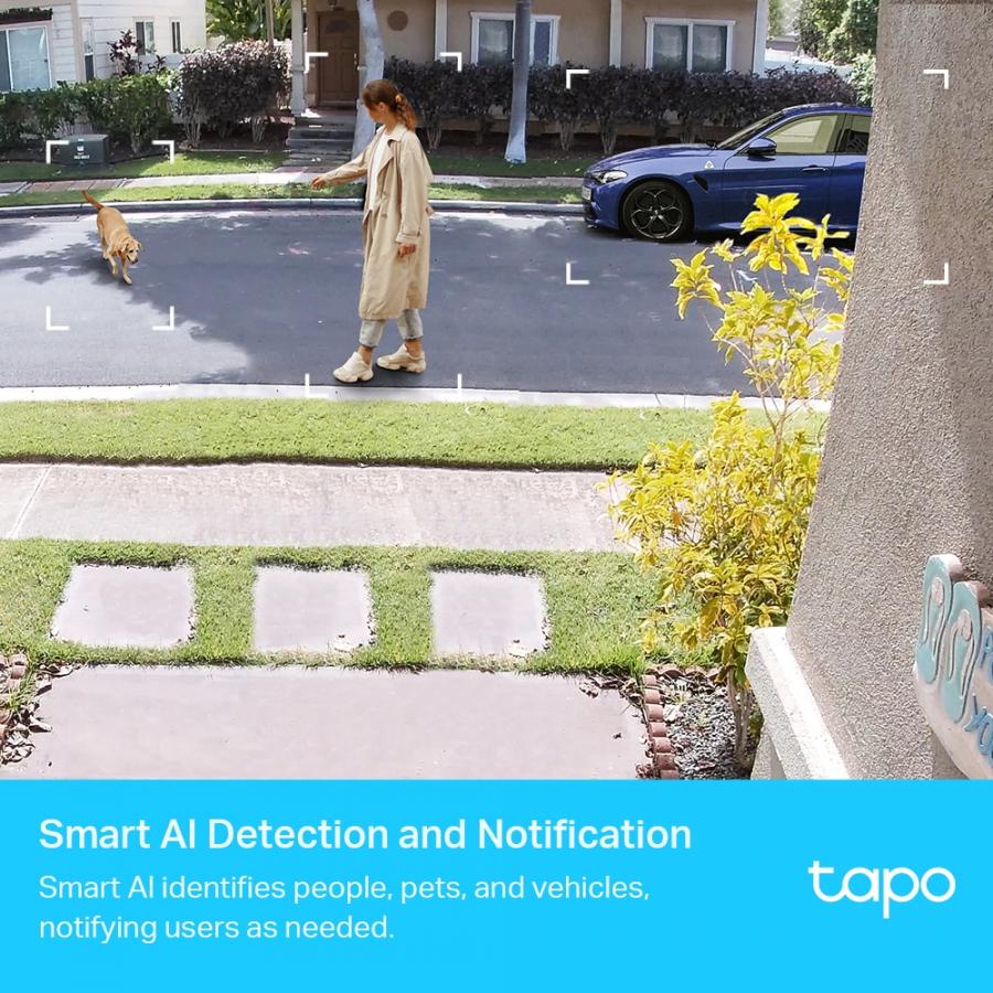 2 Camaras De Vigilancia Tp-Link TAPO C420S2 2K QHD WI-FI Alarma Vision Nocturna Exterior Con Bateria.