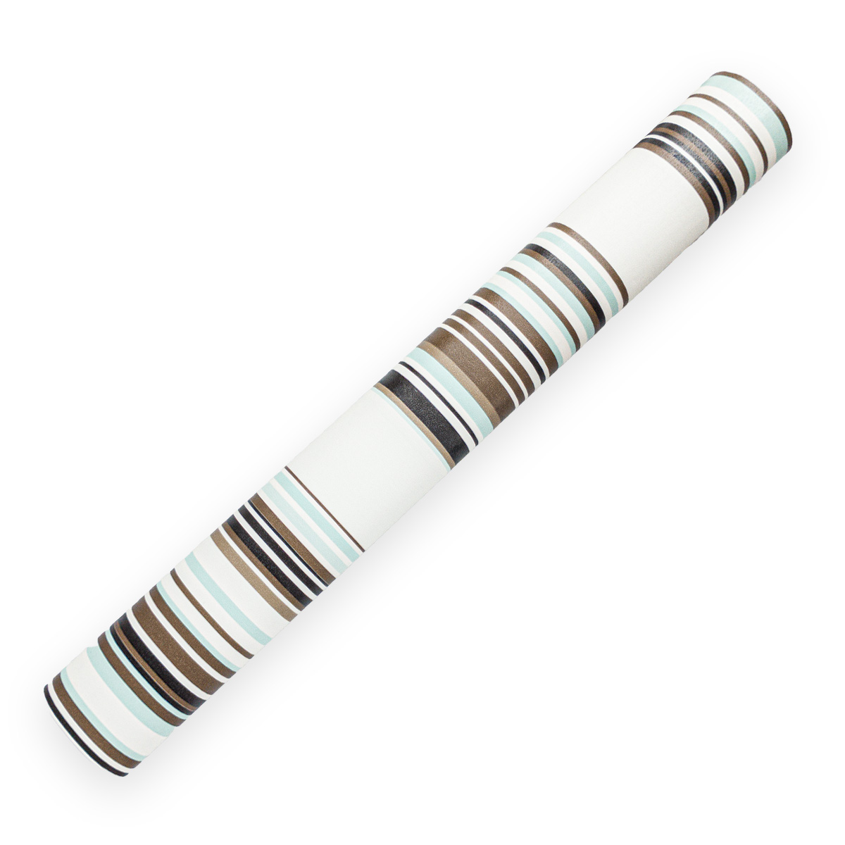 Papel Tapiz Adherible Rayas Cafe 10m X 45cm Tp140