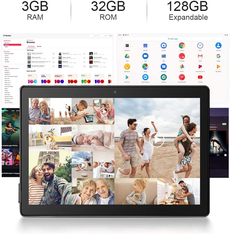 Tablet de 10" pulgadas Fhd Octa-Core, 3gb ram, 32 Gb rom, Android 