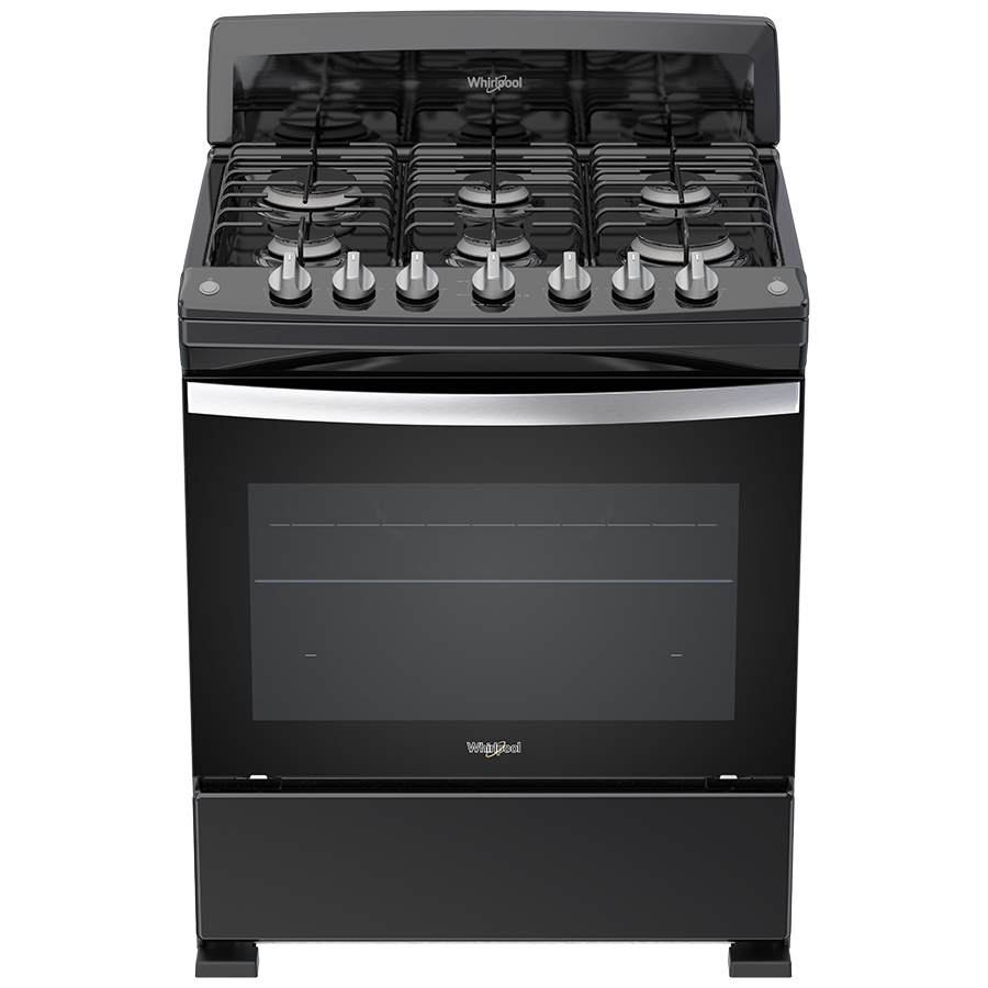 Estufa Al Piso Gas Whirlpool 30  Negro Wfr3000b