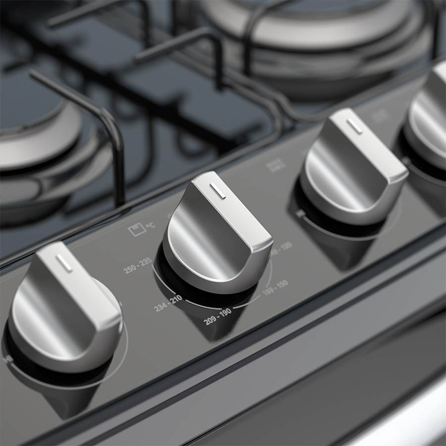 Estufa Al Piso Gas Whirlpool 30  Negro Wfr3000b