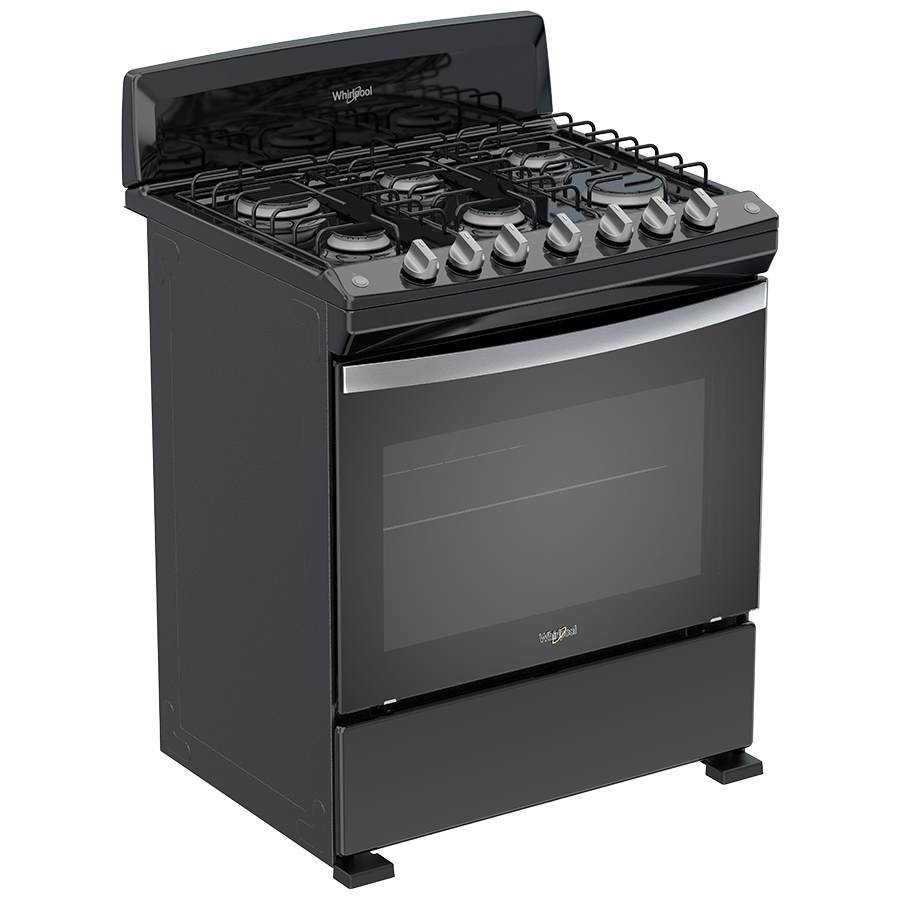 Estufa Al Piso Gas Whirlpool 30  Negro Wfr3000b