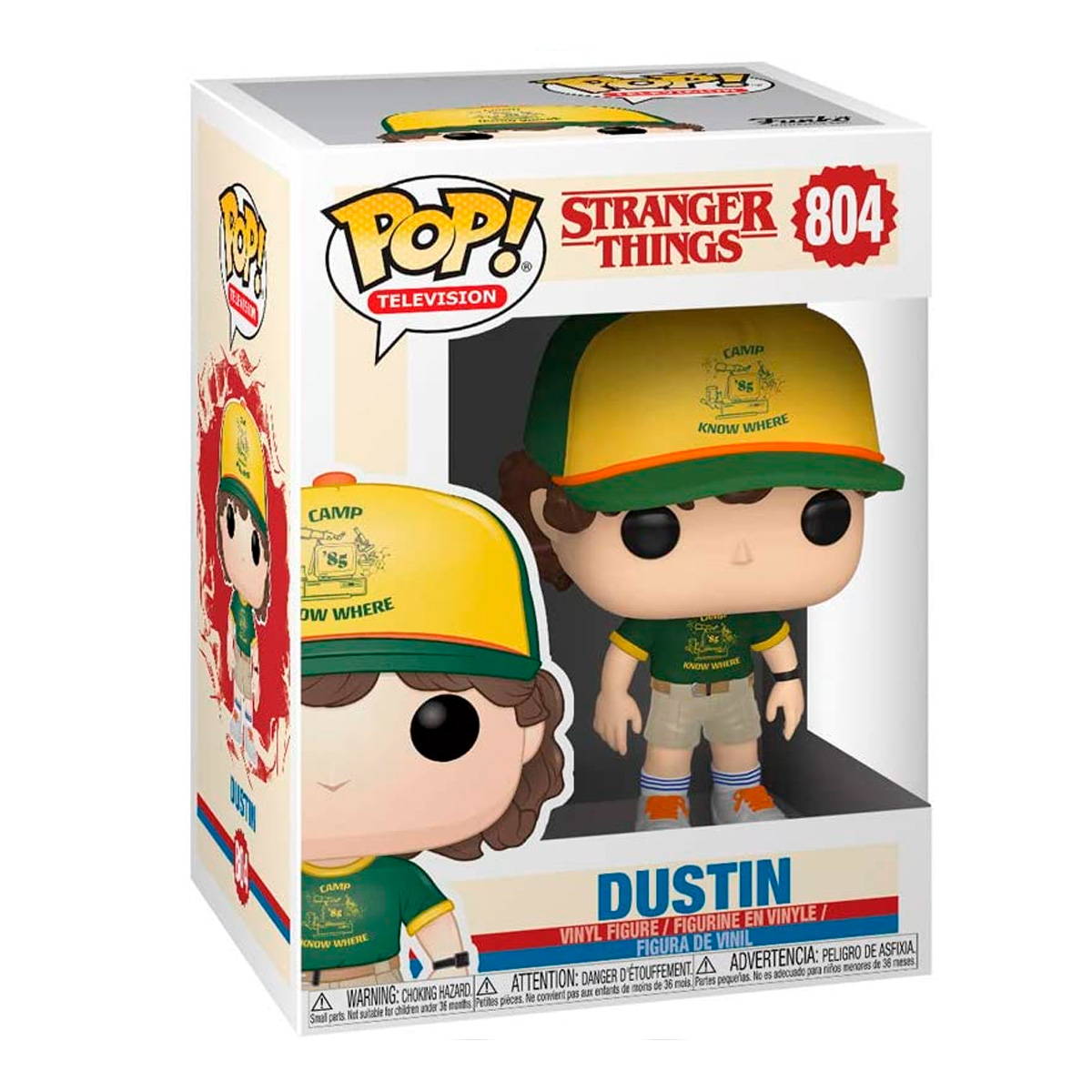 Funko Pop Dustin Camp #804 Stranger Things Serie Netflix Figura Original