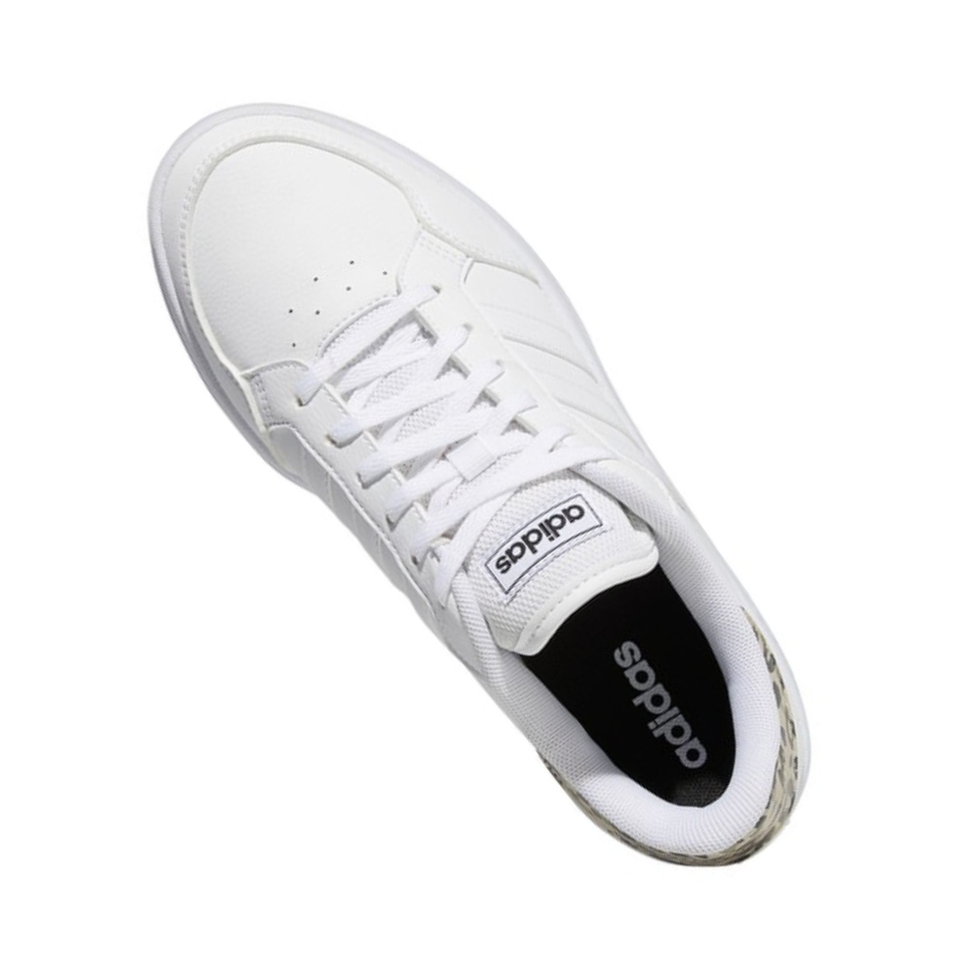 Tenis Adidas Breaknet Animal Print Leopardo Blanco Dama Originales GX7213