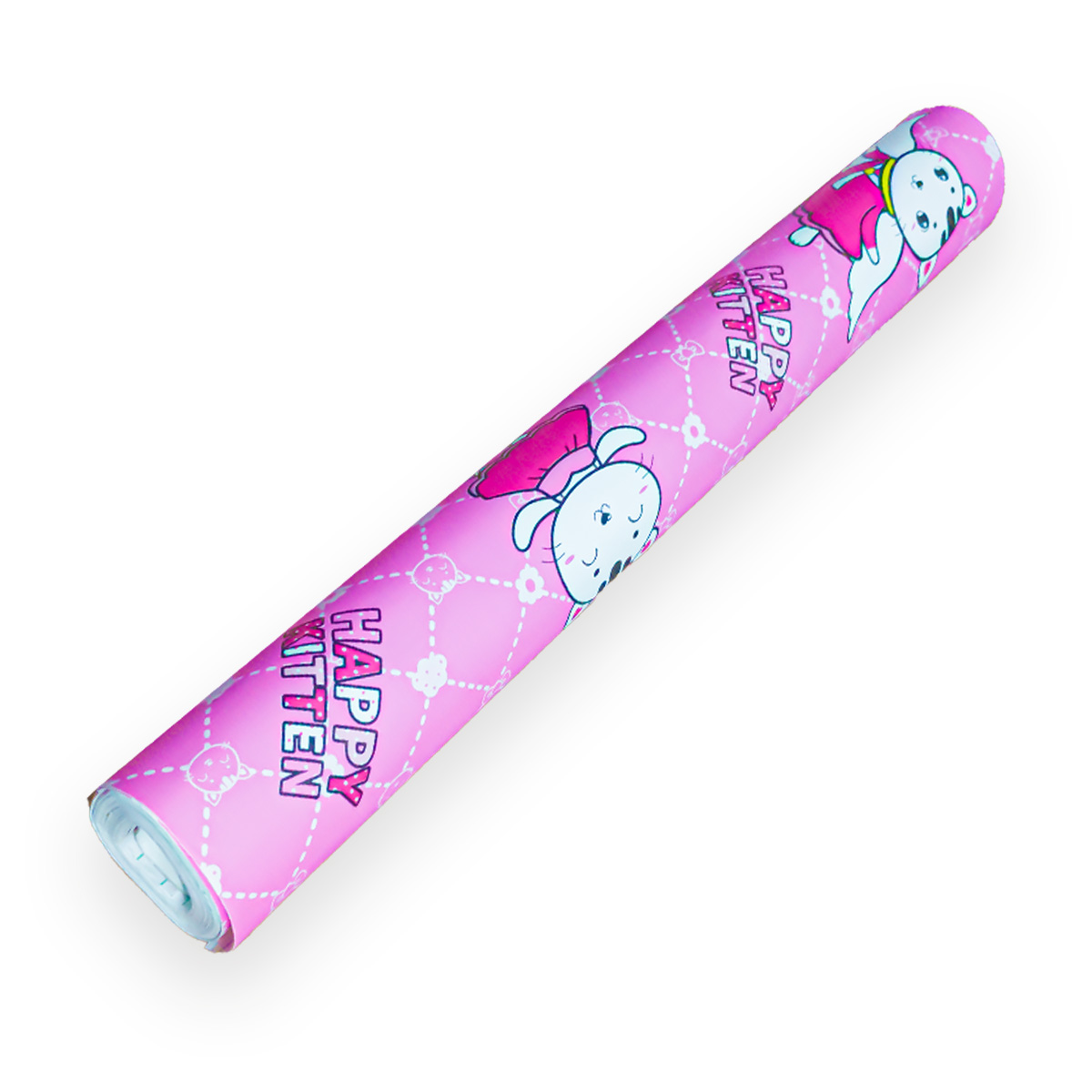 Papel Tapiz Gatos Rosa Infantil Adherible 10m X 45cm Tp124