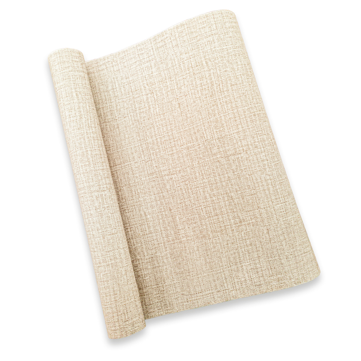 Papel Tapiz Textura Tela Beige Autoadherible 10m X45cm Tp106