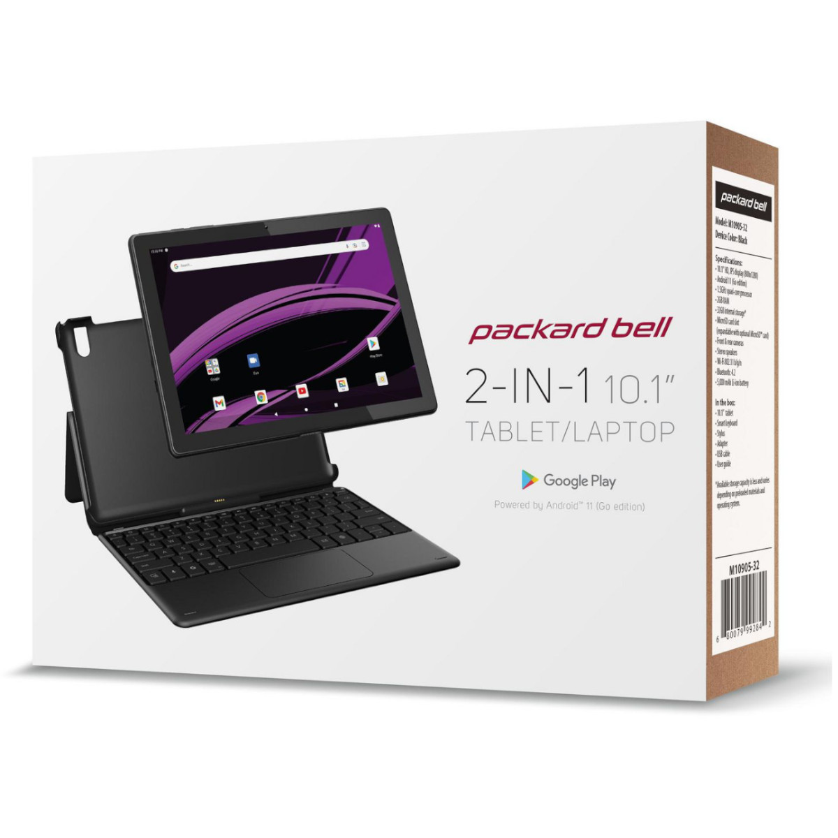 Tablet Packard Bell de 10 pulgadas con teclado desmontable – C&M Computer