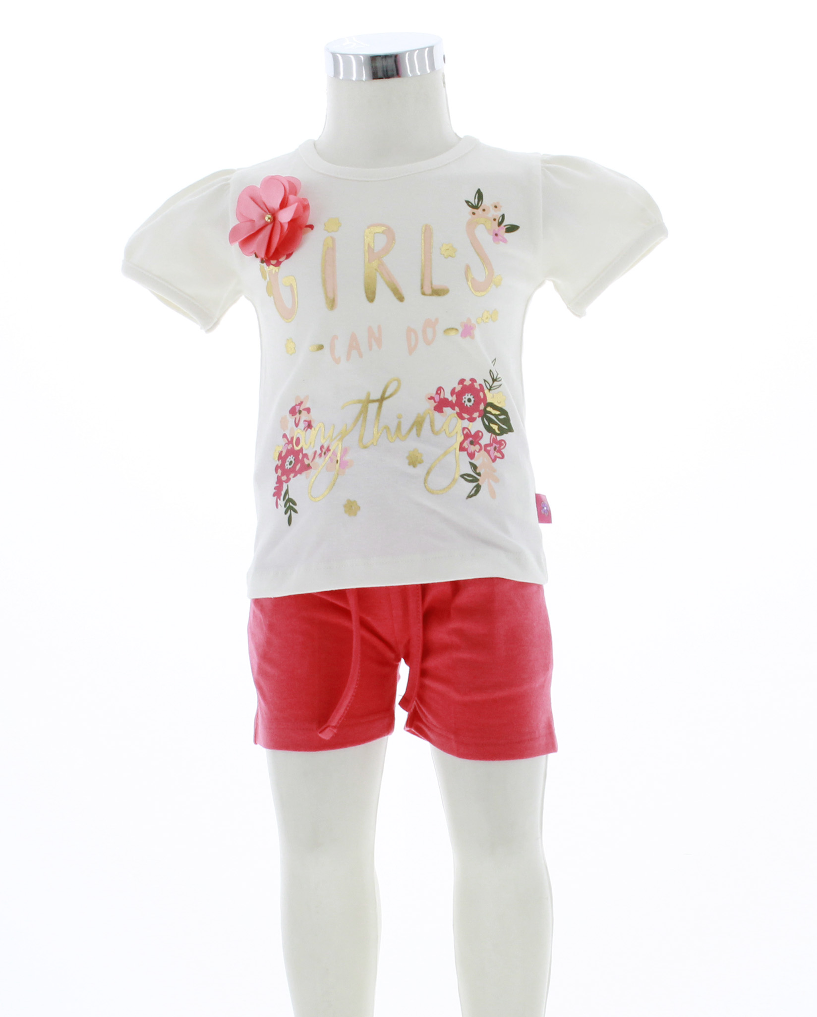 Conjunto Shorts y Blusa Para Niña 3486 2 Piezas 1 a 6 Años