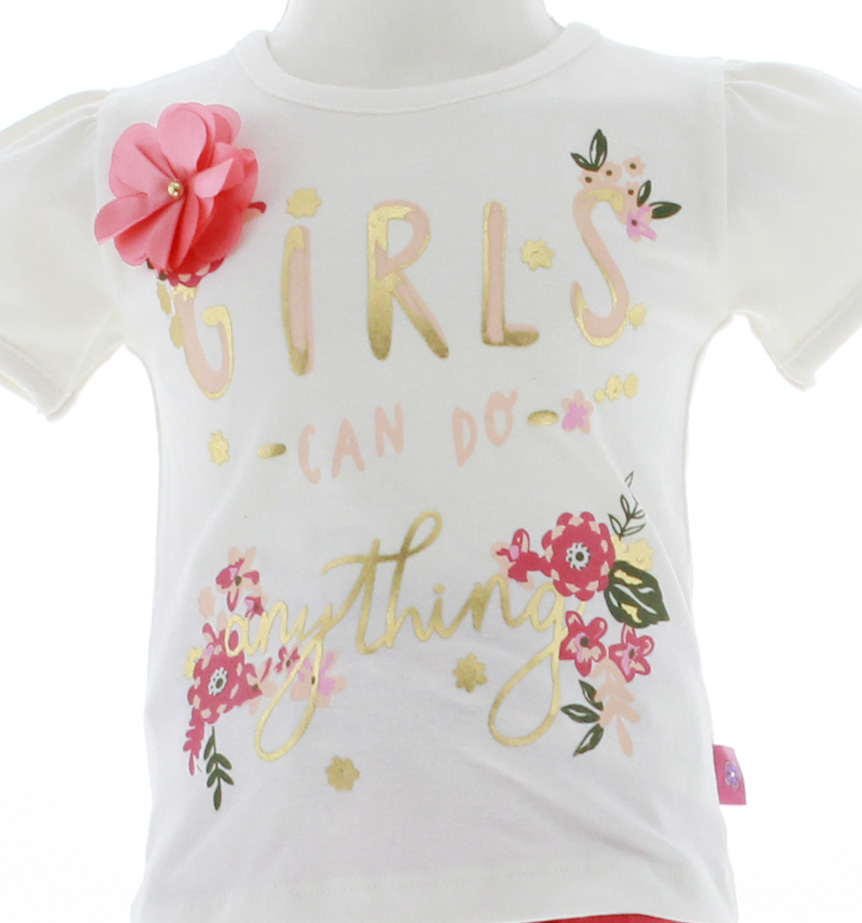 Conjunto Shorts y Blusa Para Niña 3486 2 Piezas 1 a 6 Años