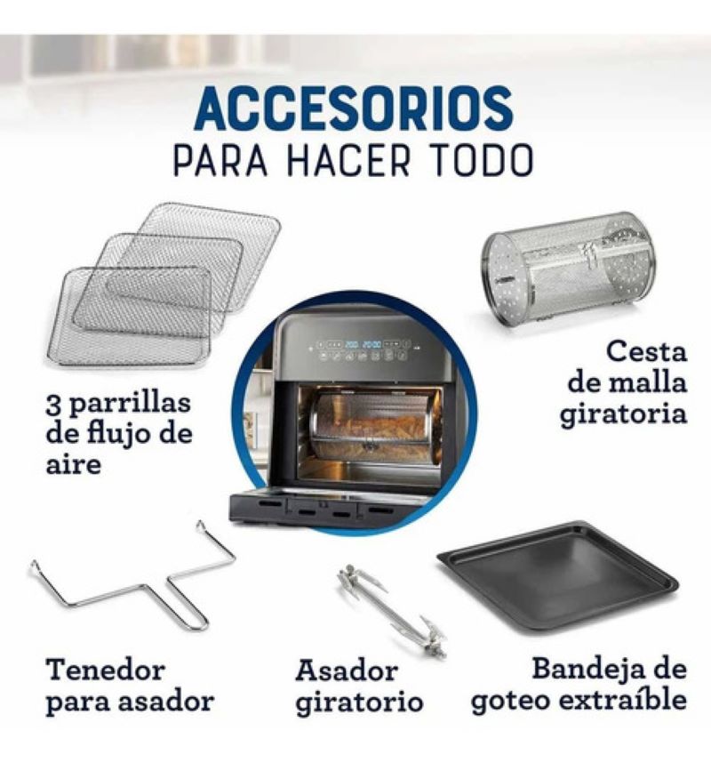 Freidora de Aire Oster CKSTAFOV3 Capacidad 10 Litros