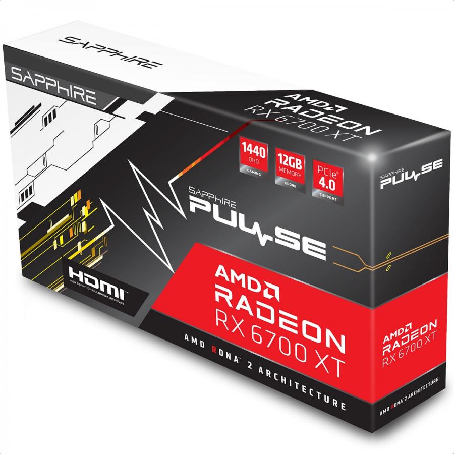 Tarjeta De Video AMD Radeon Sapphire RX 6700 XT Pulse 12GB GDDR6 11306-02-20G
