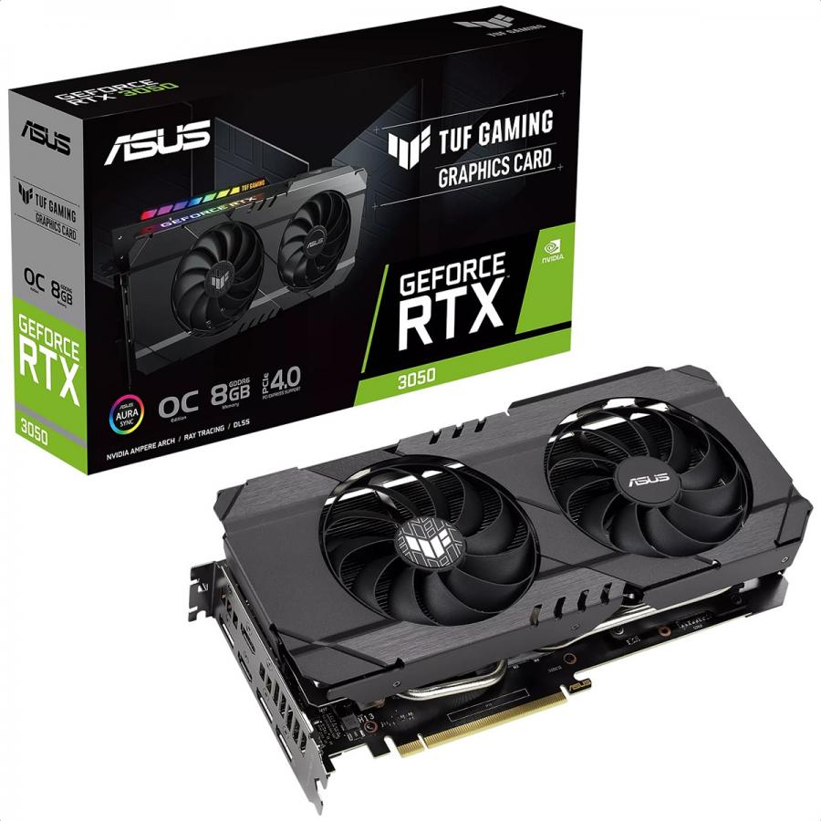 Tarjeta De Video Nvidia Asus TUF Gaming RTX 3050 OC 8GB GeForce GDDR6 TUF-RTX3050-O8G-GAMING.