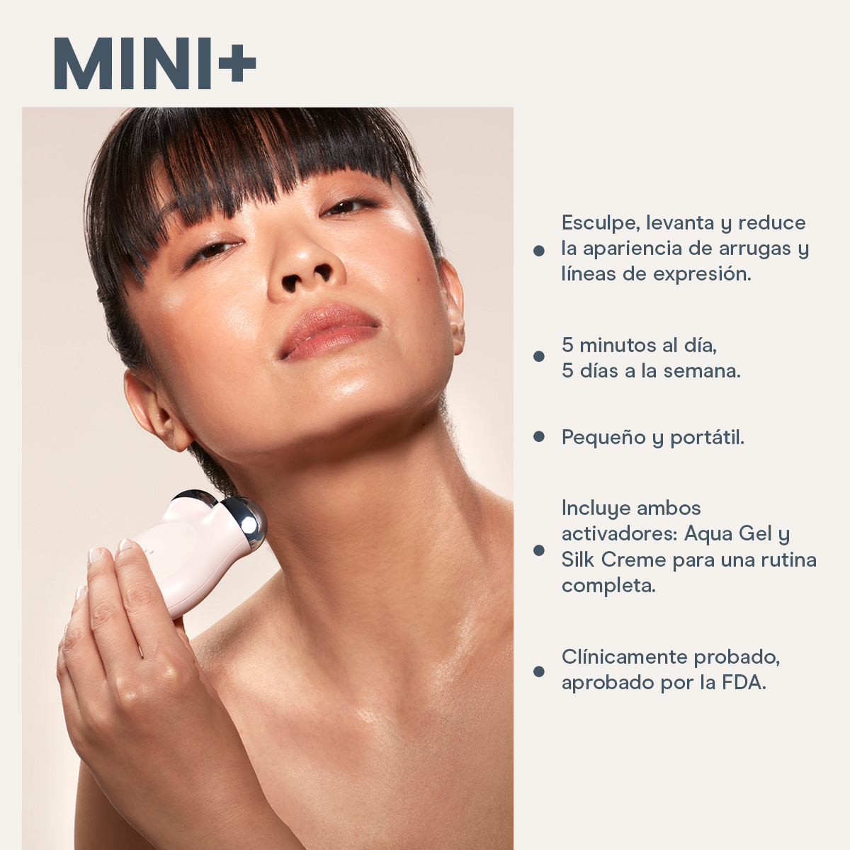 Dispositivo de Microcorriente NuFACE MINI+® Sandy Rose 