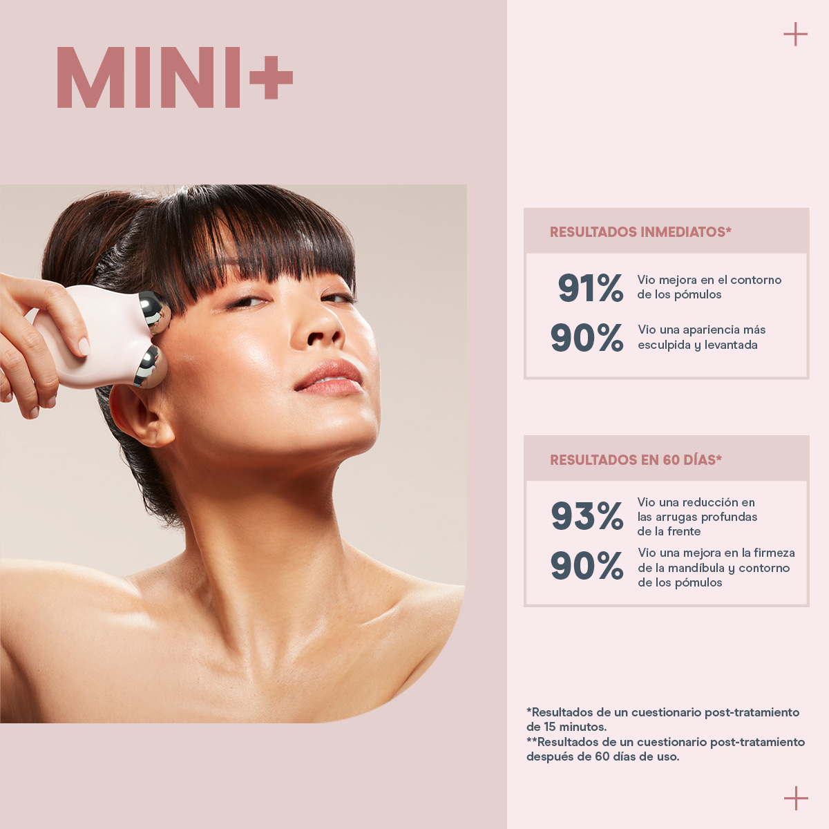 Dispositivo de Microcorriente NuFACE MINI+® Sandy Rose 
