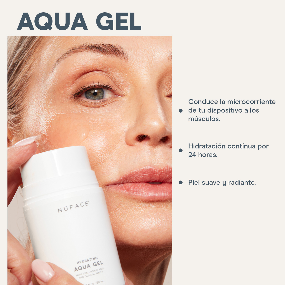 Activador para Tratamiento de Microcorriente NuFACE Hydrating Aqua Gel - 296ml | Skin Care Mujer