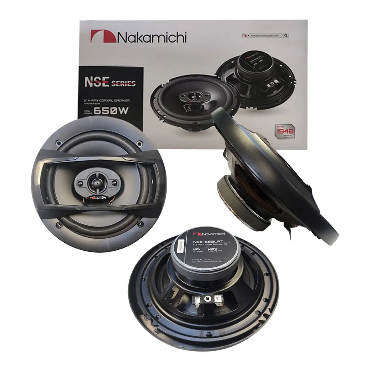 Bocinas Para Automóvil Nakamichi NSE-652LAT NSE SERIES - Negro