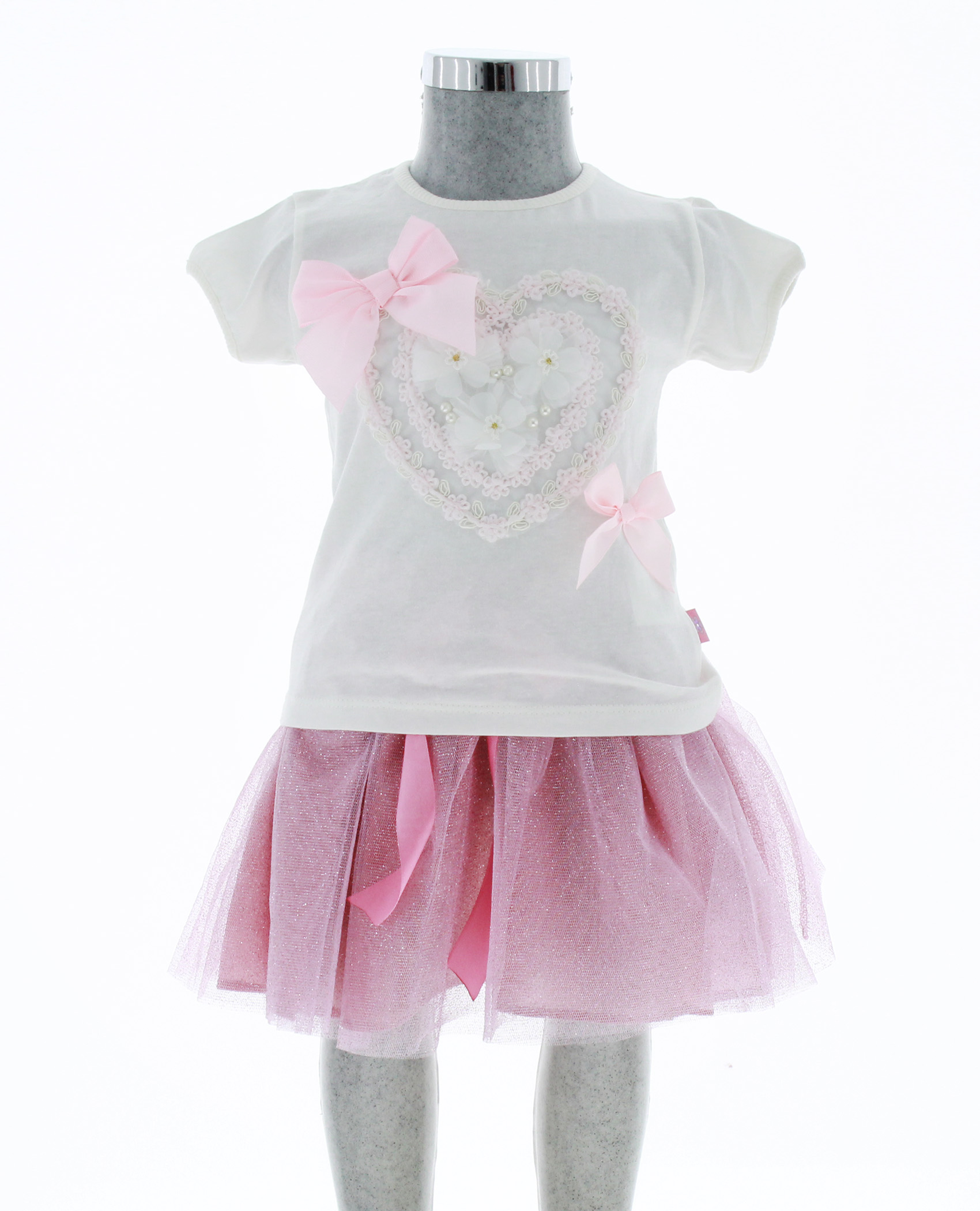 Conjunto Falda Tutu y Blusa Para Niña 3499 2 Piezas 1 a 8 Años...