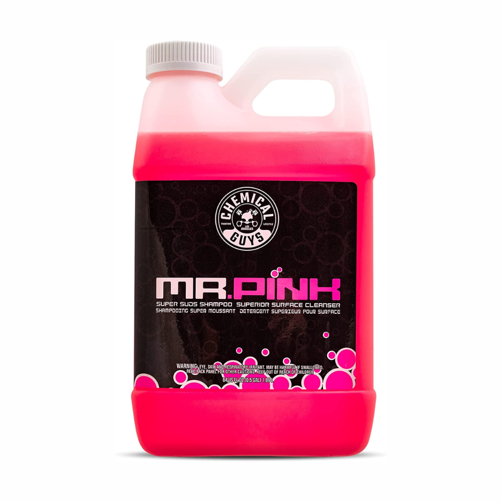 Chemical Guys Mr. Pink Shampoo para Auto 1.89 L (Funciona con cañones de espuma, pistolas de espuma)