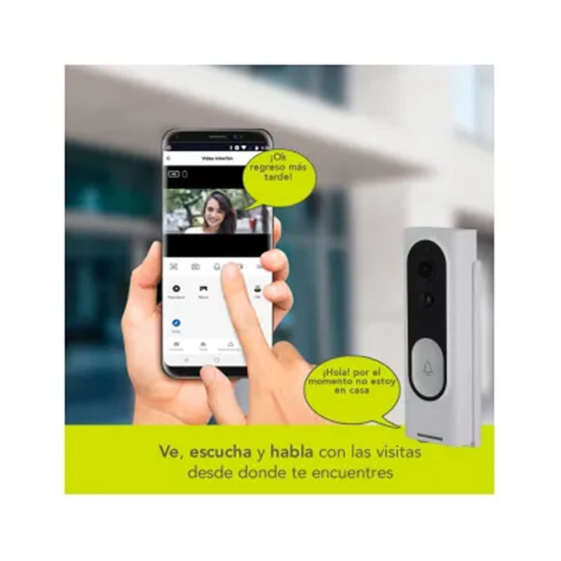 Timbre Inteligente Con Wi-Fi De 2 MP Lloyd's LC-1346 SMS