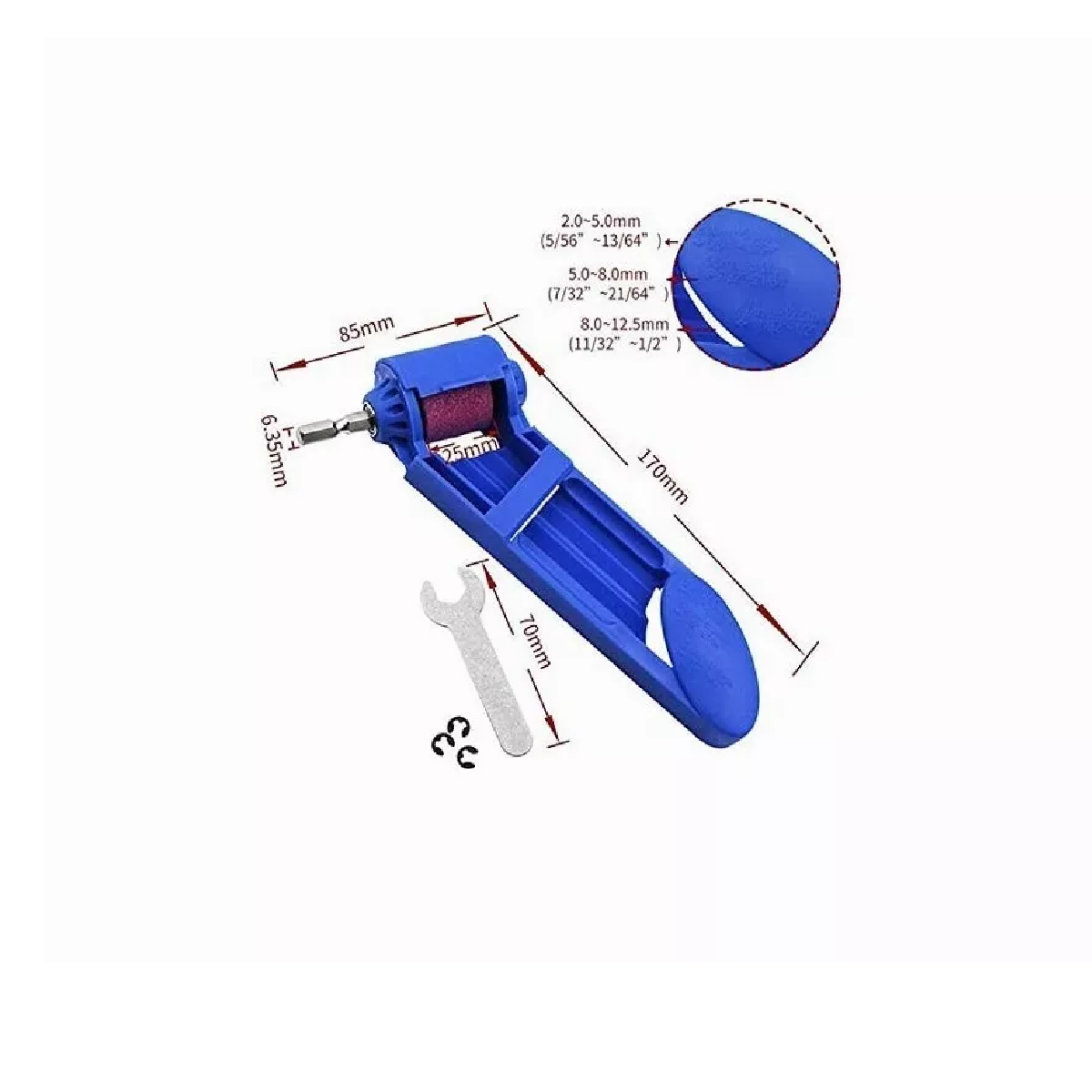 Set Afilador Brocas Taladro Repara De Saca Punta Filo