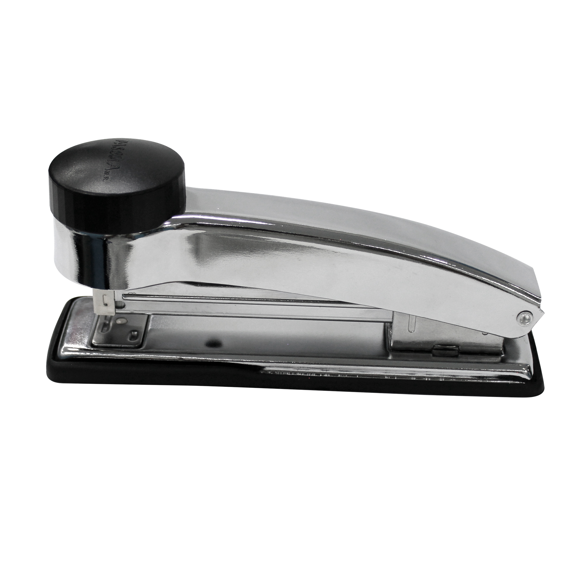 Engrapadora de Golpe Metálica Tira Completa, 25 Hojas de Capacidad, Usa grapas 26/6 mm, Plata