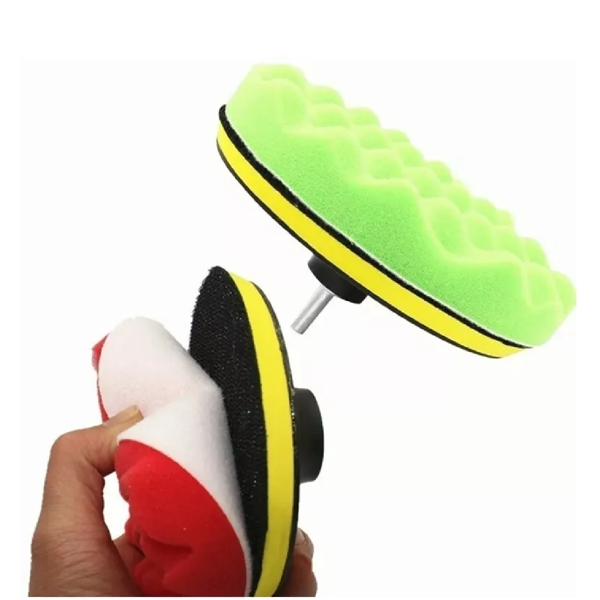 Kit Para Pulir Auto/borlas/ktaladro/esponjas 3 Inch 10 Pcs