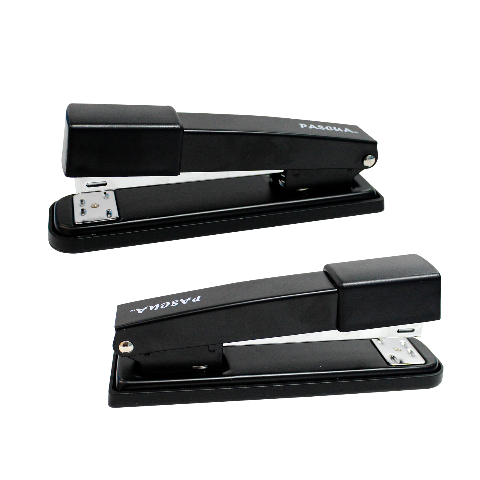 Grapadora Metálica Tira Completa, 25 Hojas de Capacidad, Usa grapas 26 o 24/6 mm, Negra para oficina, casa, papeleria y escuela