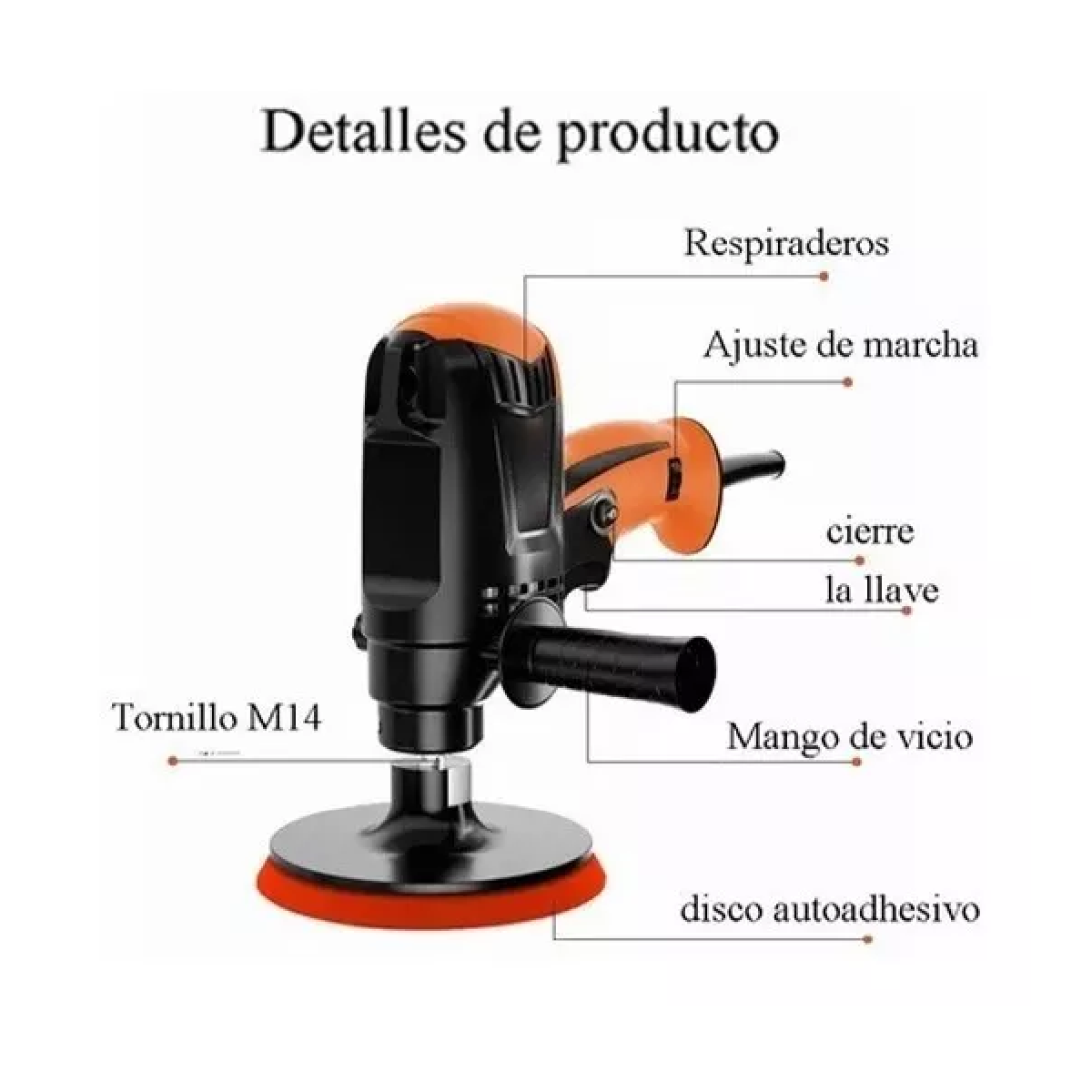 Pulidora Para Autos Pulido Lijado 110v 980w