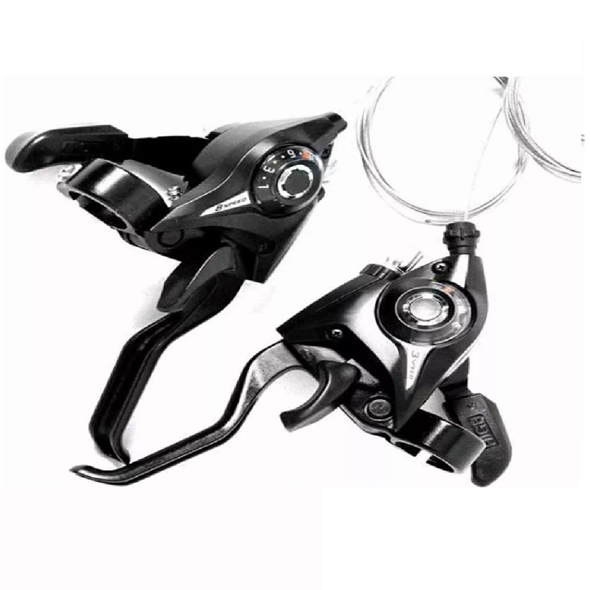Palancas De Freno /cambios Bicicleta Montaña 24 Vel 3x8
